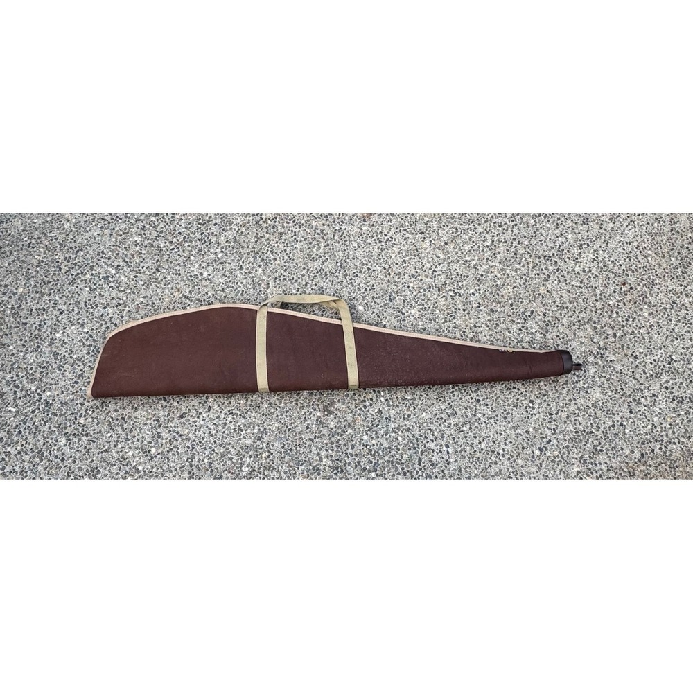 Allen Brown Canvas Padded Rifle Case 46 Inch Soft Gun Bag Made in USA